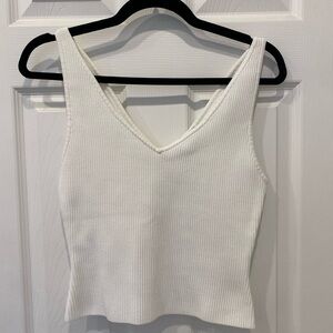 Babaton Cream Sculpt Knit Tank